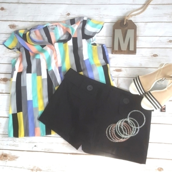 My Michelle black dress shorts NWT - Picture 1 of 6